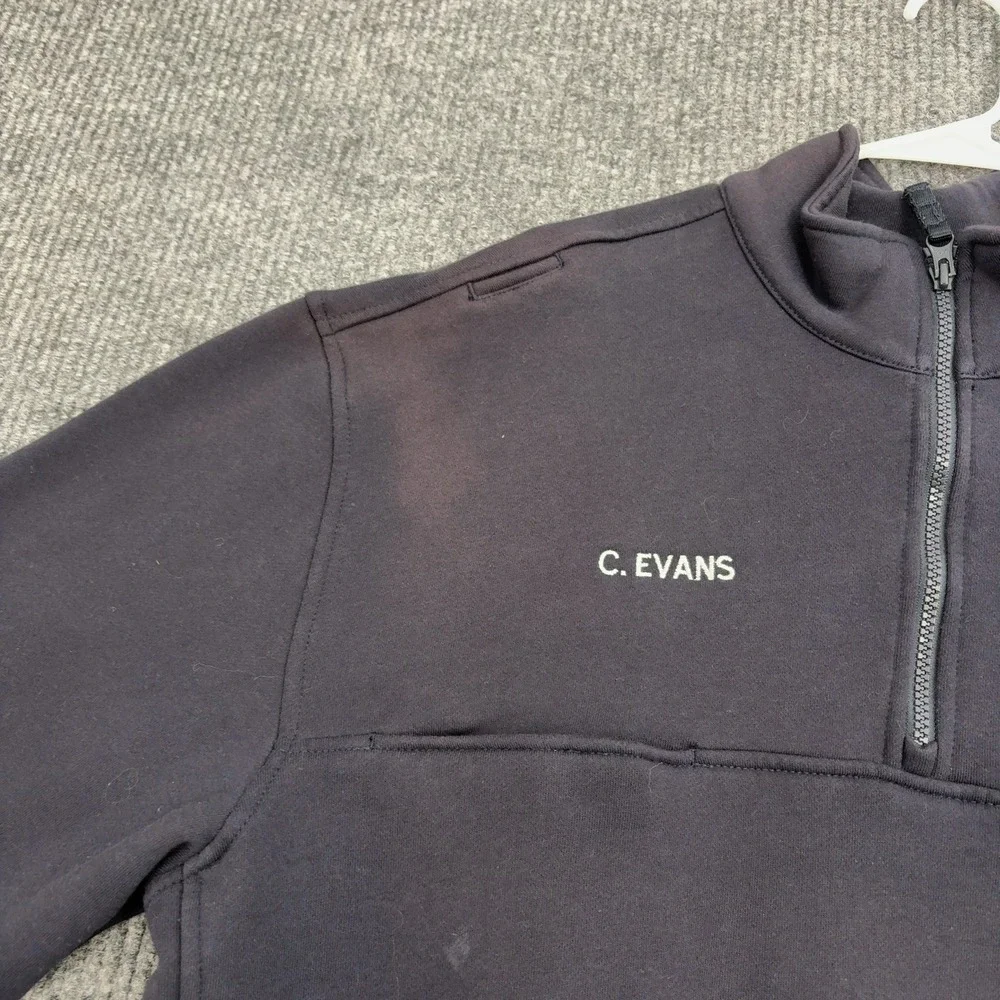 Blaine Hill Fire Dept Pullover Mens XL‎ Navy Blue Quarter Zip Workwear Style